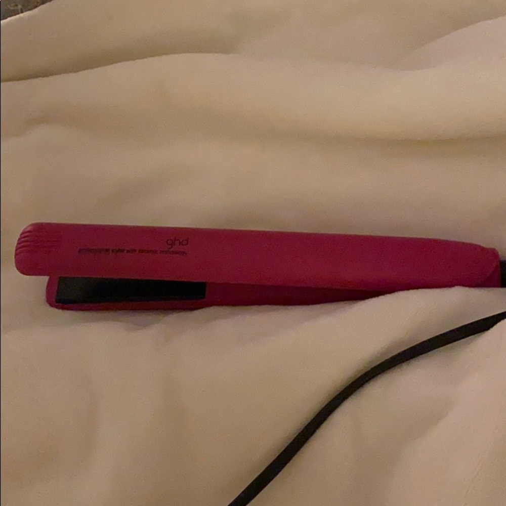 ghd hot pink flat iron